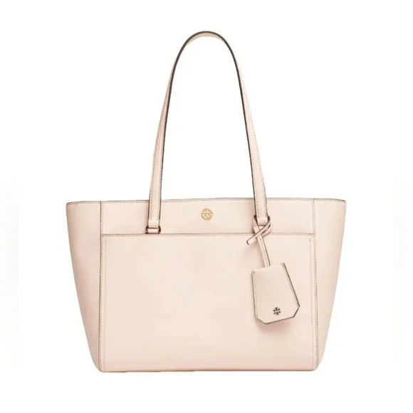 Tory Burch Top Pink Robinson Tote Bag Purse Saffiano Leather - Picture 1 of 9